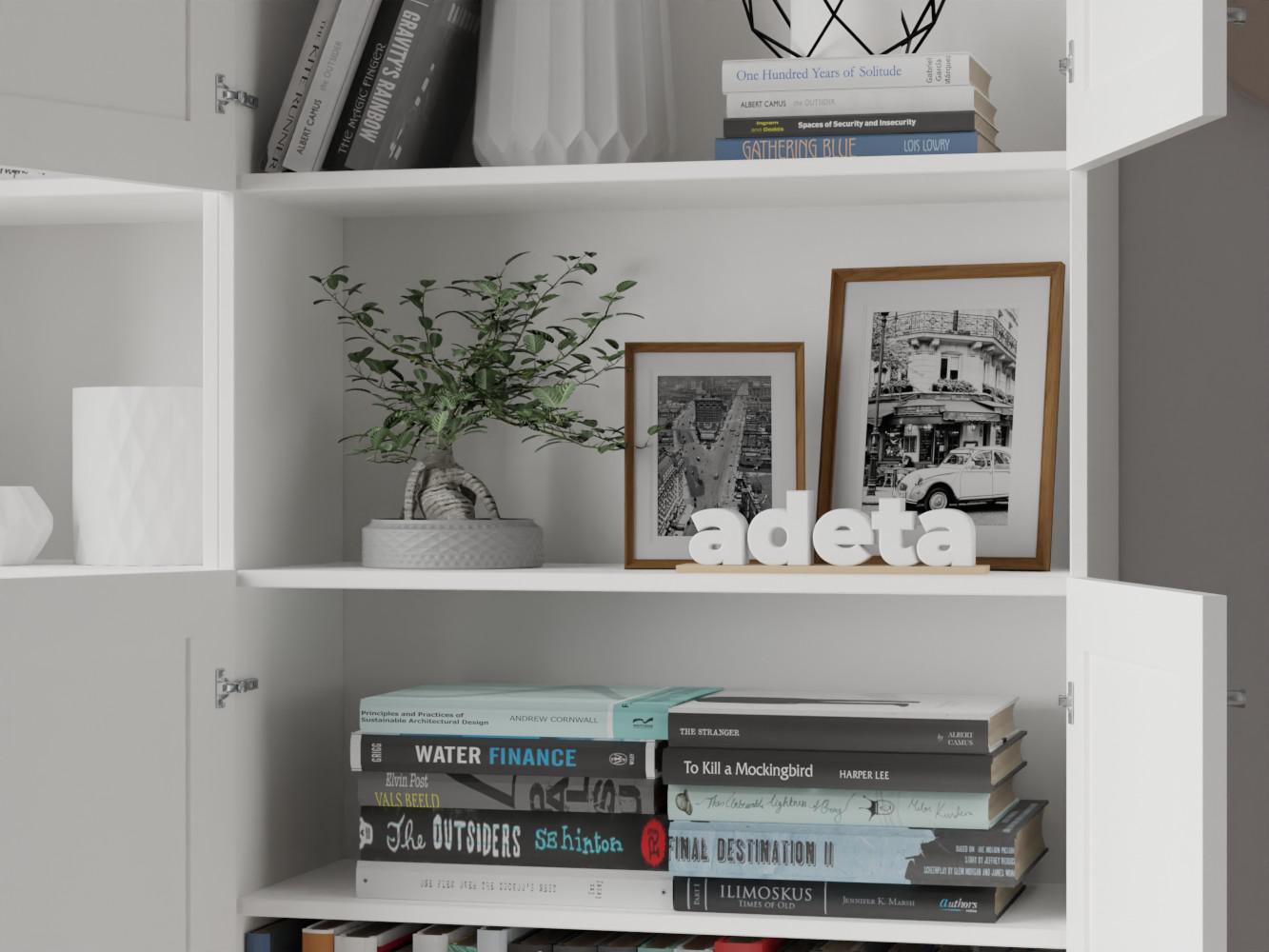 Книжный шкаф Билли 387 white ИКЕА (IKEA) изображение товара