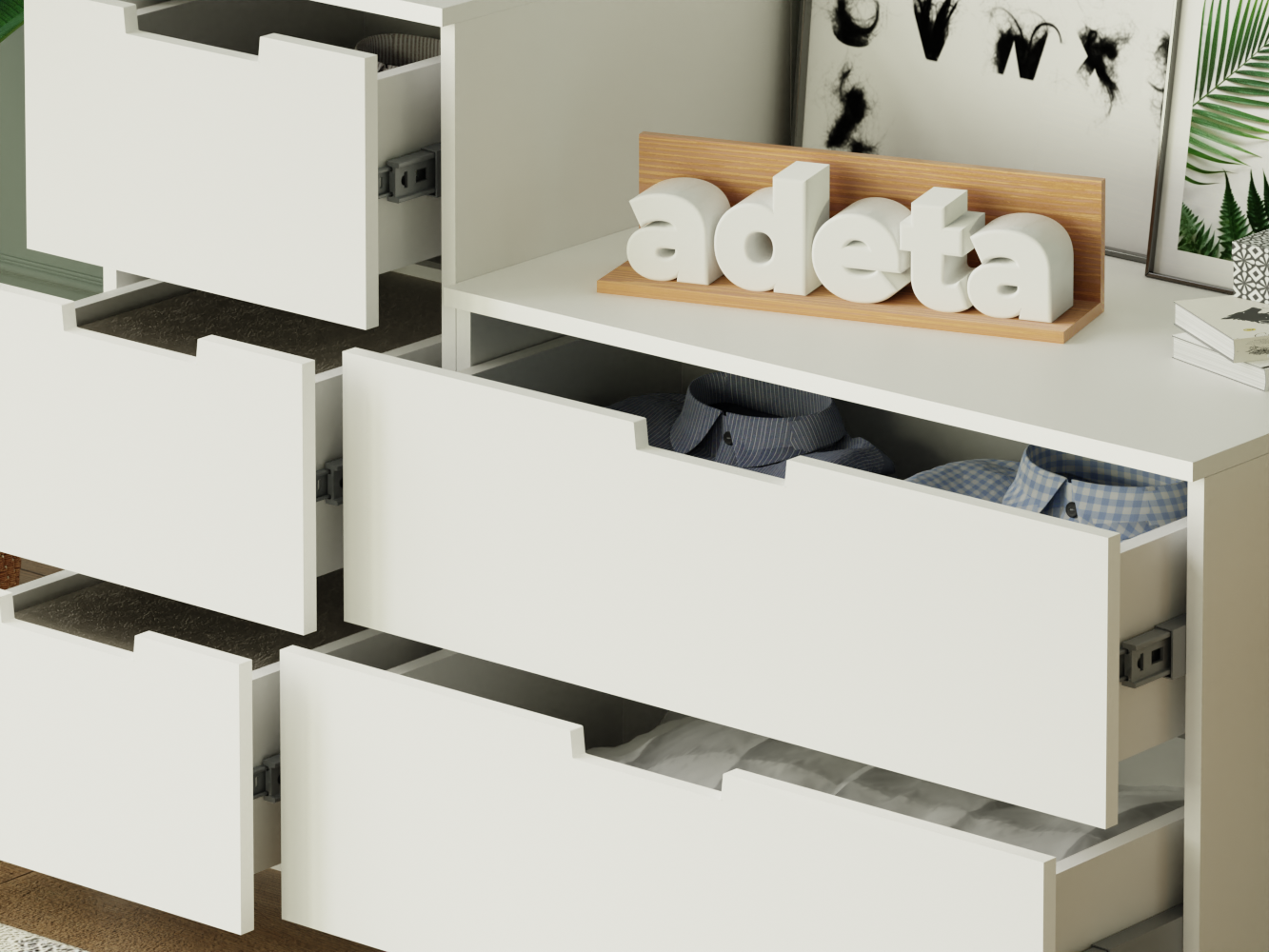 Комод Нордли 14 white ИКЕА (IKEA) изображение товара