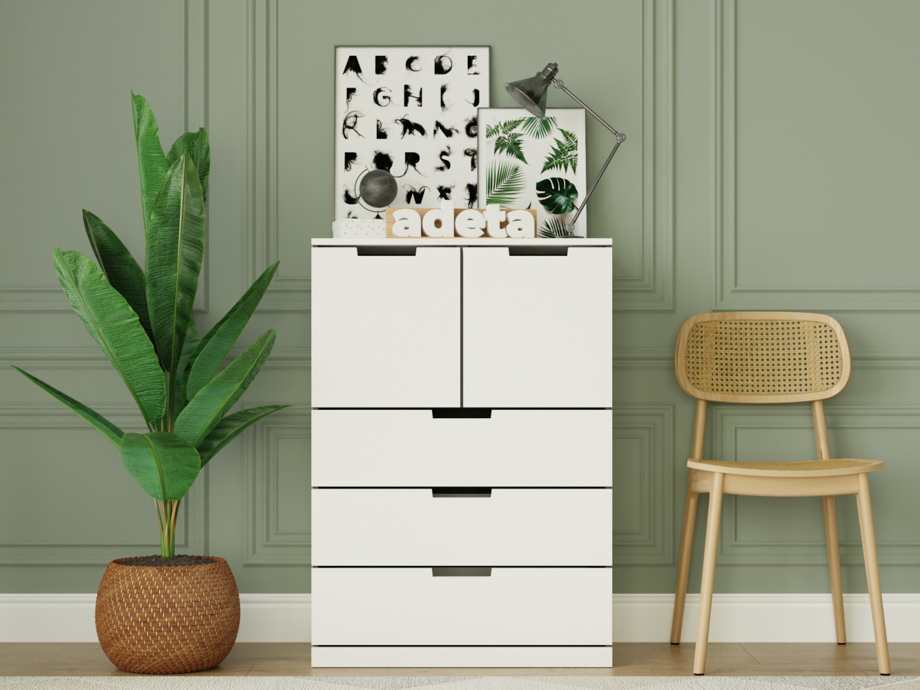 Комод Нордли 40 white ИКЕА (IKEA) изображение товара