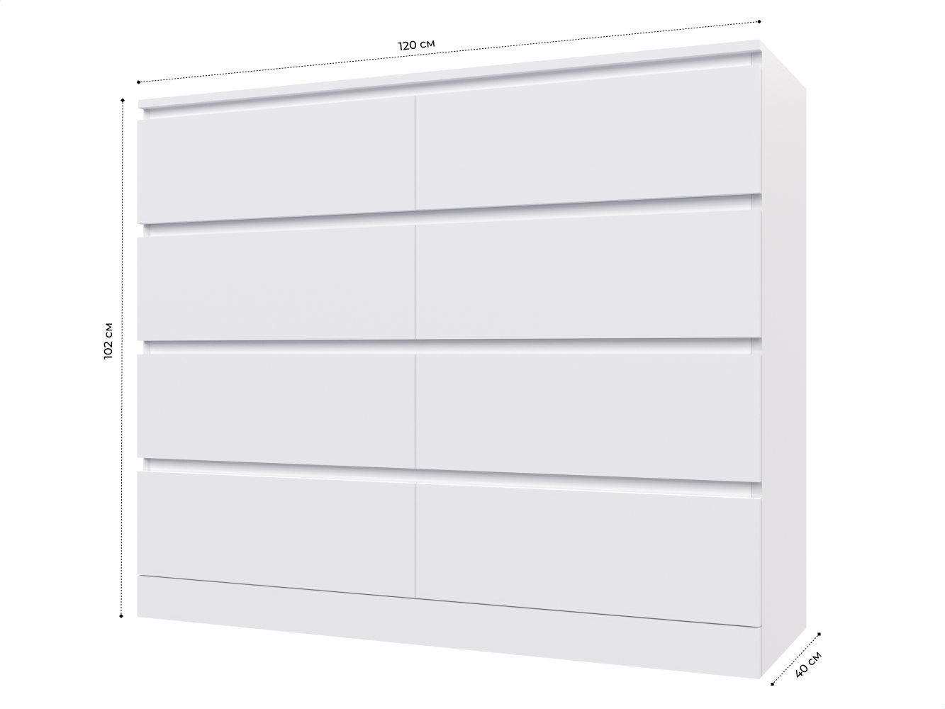 Комод Мальм 13 white ИКЕА (IKEA) изображение товара