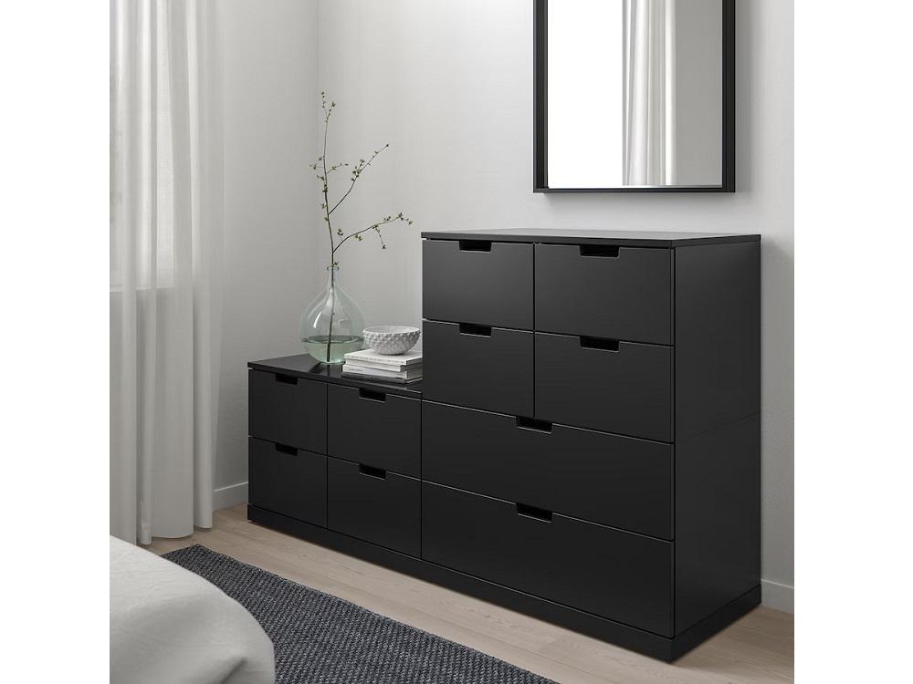 Комод Нордли 37 black ИКЕА (IKEA) изображение товара